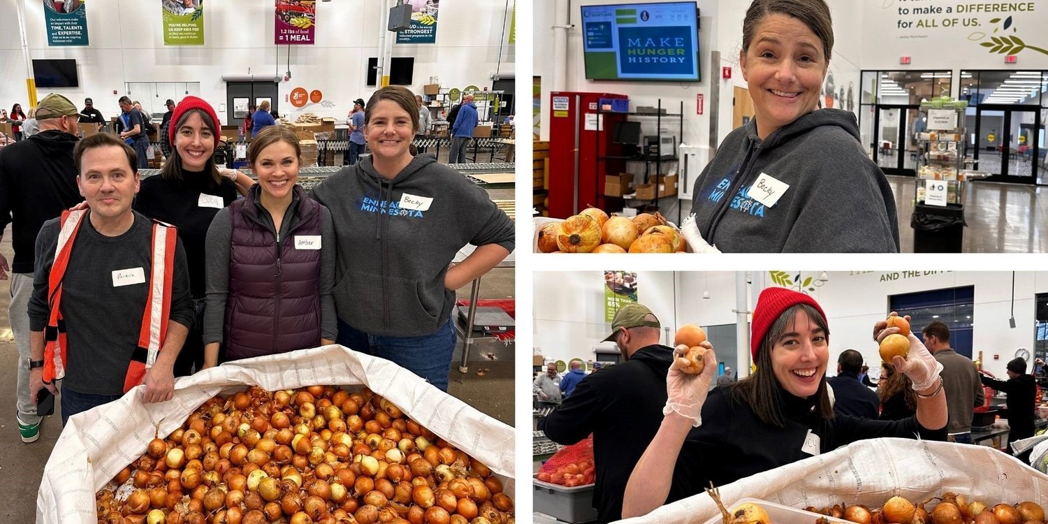 Compiled photos used for the food bank's fundraising event.